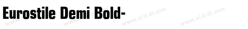 Eurostile Demi Bold字体转换